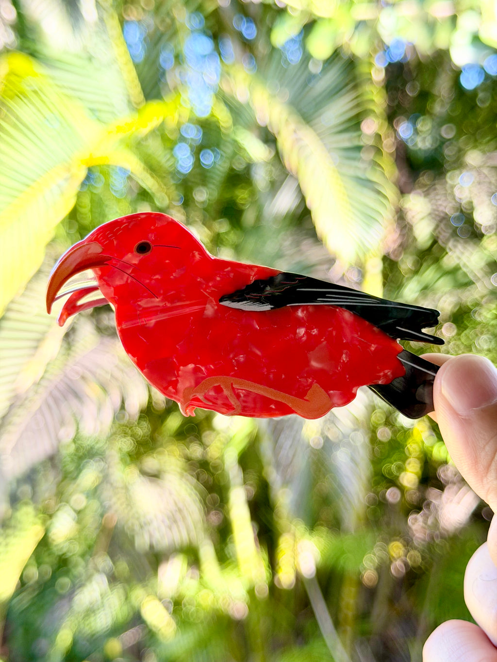'I'iwi Hair Clip